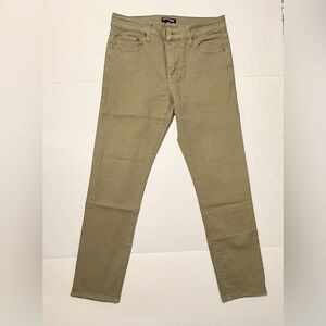 Express Men's Slim Fit Olive Jeans